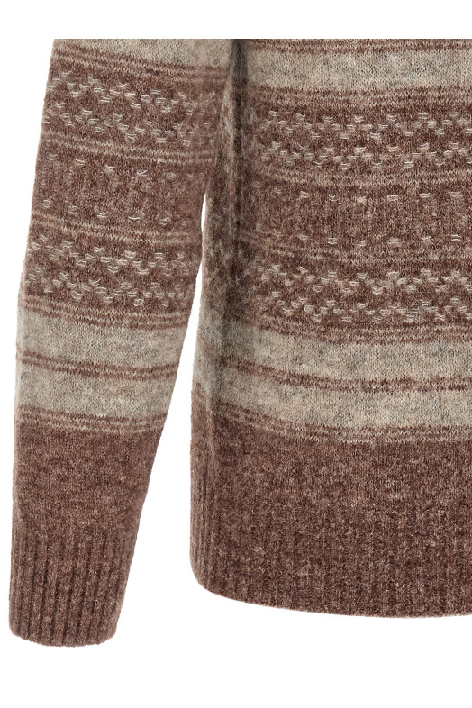 'Nordic Jacquard' cardigan Brown