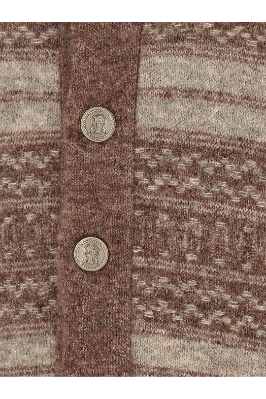 'Nordic Jacquard' cardigan Brown