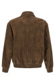 Suede blouson Brown