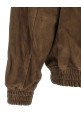 Suede blouson Brown
