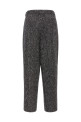 Lamé and sequin yarn pants Black