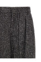 Lamé and sequin yarn pants Black