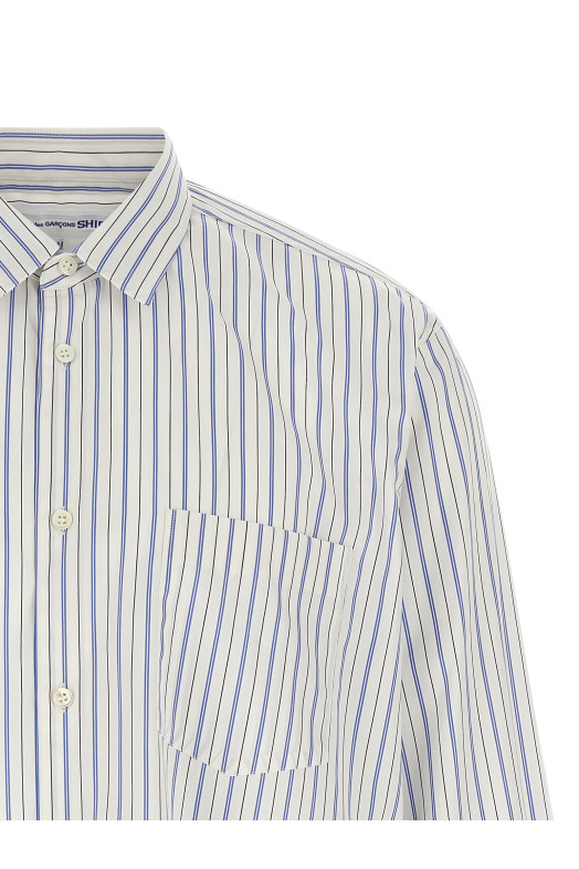 Рубашка с однотонной вставкой, разноцветная COMME DES GARCONS SHIRT FZB2470511