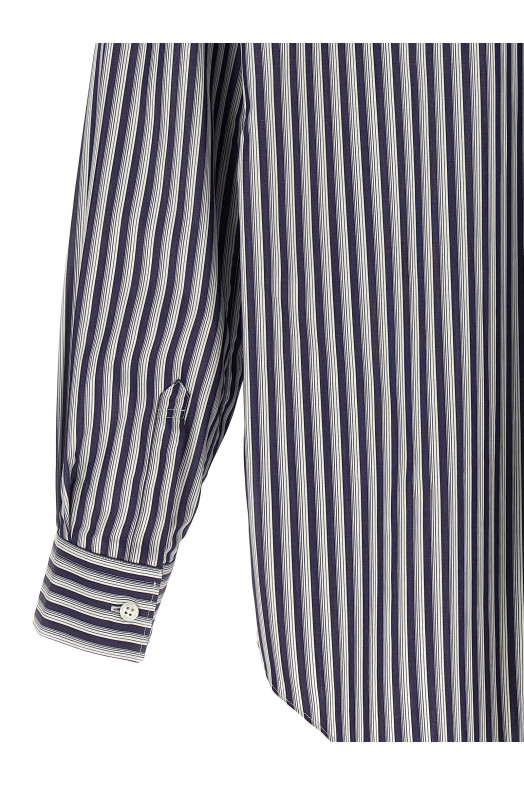 Рубашка в полоску, синяя COMME DES GARCONS SHIRT FZB2200512