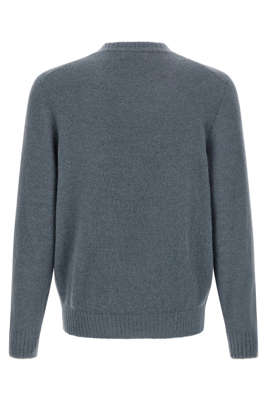 Светр із круглим вирізом, синій BRUNELLO CUCINELLI MTF709900CWQ12