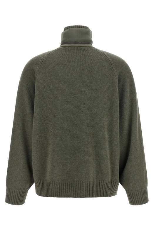 'Monile' insert sweater Green