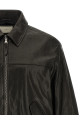 Leather blouson Black