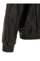 Leather blouson Black
