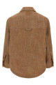 Chevron wool overshirt Brown