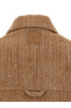 Chevron wool overshirt Brown