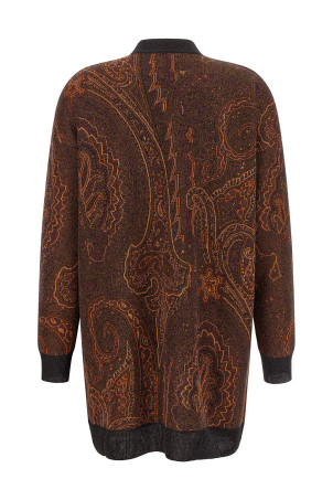 Cardigan Paisley Brown