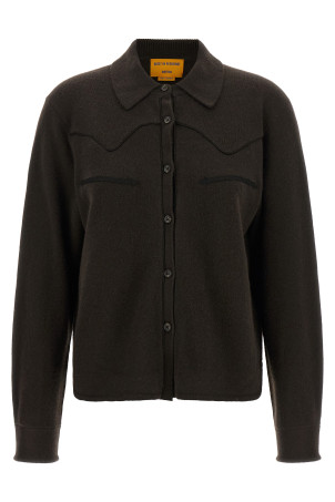Рубашка «Cropped Western» коричневого цвета W46810JMBURNTCOCOA