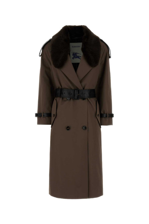 Brown gabardine Roseville trench coat BURBERRY (8132302)