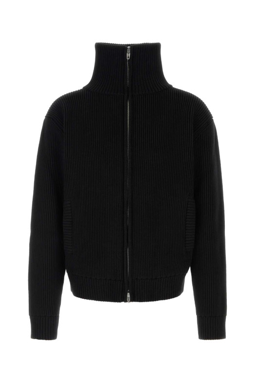 Black cotton blend cardigan Black BALENCIAGA (A0092RT3467)