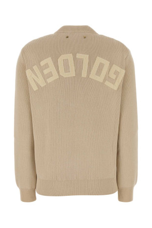 Beige stretch cotton blend Dany sweater GOLDEN GOOSE DELUXE BRAND (GWP00951P001972)
