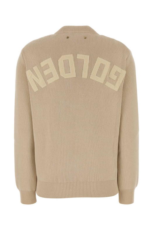 Beige stretch cotton blend Dany sweater GOLDEN GOOSE DELUXE BRAND (GWP00951P001972)