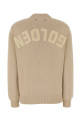 Beige stretch cotton blend Dany sweater GOLDEN GOOSE DELUXE BRAND (GWP00951P001972)