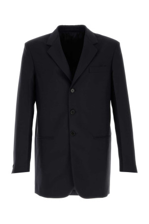 Midnight blue wool blend blazer JIL SANDER (J21BN0241J41444)