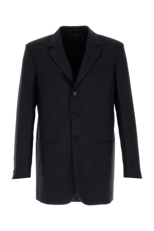 Midnight blue wool blend blazer JIL SANDER (J21BN0241J41444)