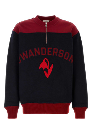 Двухцветная толстовка из шерстяной смеси JW ANDERSON (JW0281PG2033) J.W.ANDERSON