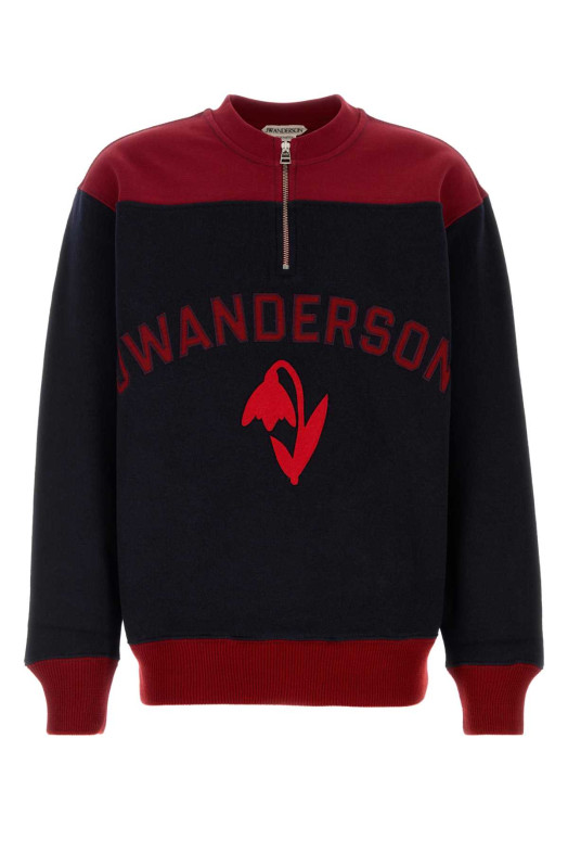 Двухцветная толстовка из шерстяной смеси JW ANDERSON (JW0281PG2033) J.W.ANDERSON