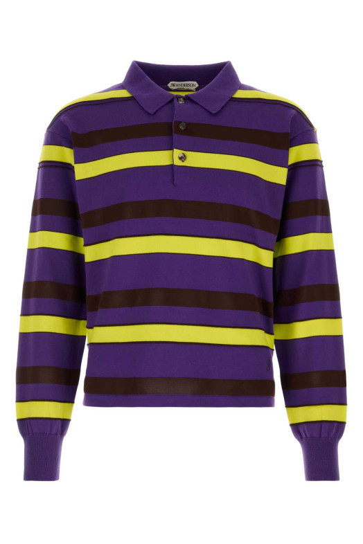 Embroidered cotton blend polo shirt JW ANDERSON (KW1521YN0513)