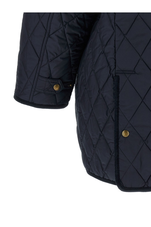 Quilted Padded Jacket  Blue