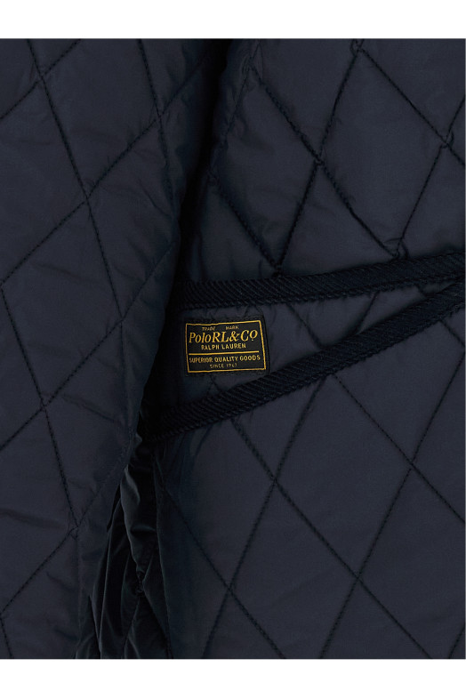 Quilted Padded Jacket  Blue
