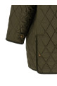 Quilted Padded Jacket With Embroidery Green