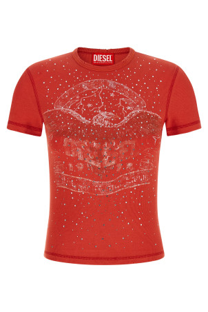 'T-Marsy-Rib-Cry' T-shirt Red