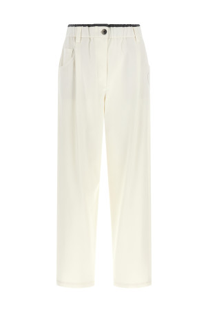 Cotton trousers White