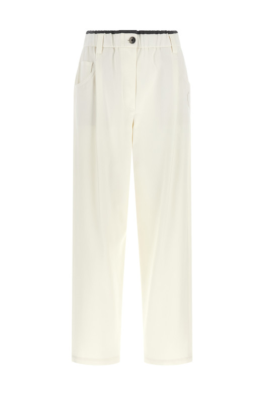 Cotton trousers White