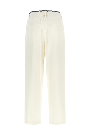 Cotton trousers White