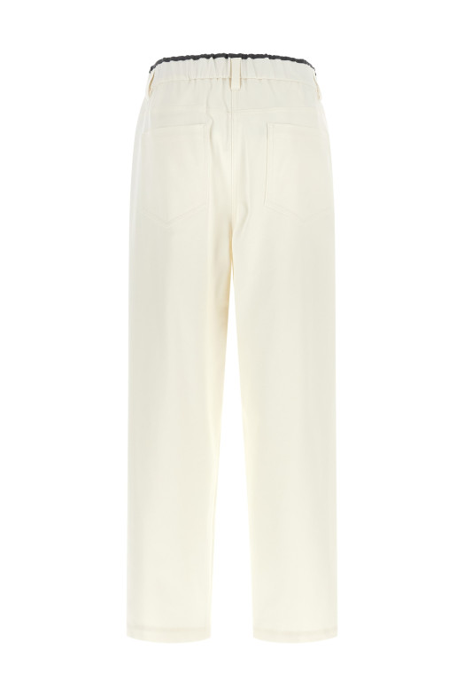 Cotton trousers White