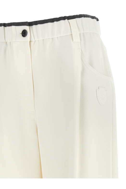 Cotton trousers White