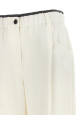 Cotton trousers White