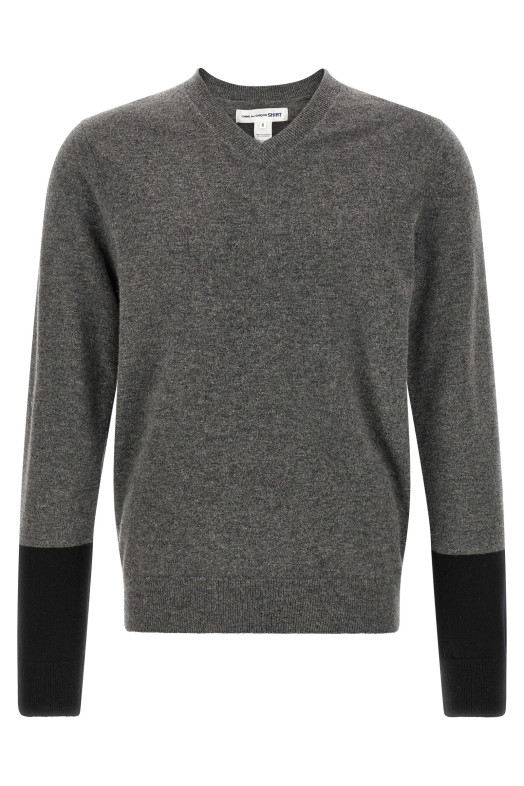 Color-block sweater Gray