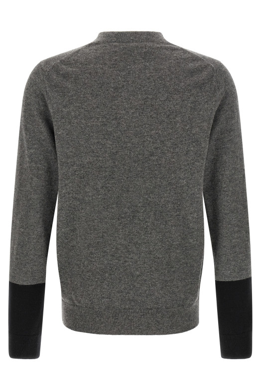 Color-block sweater Gray