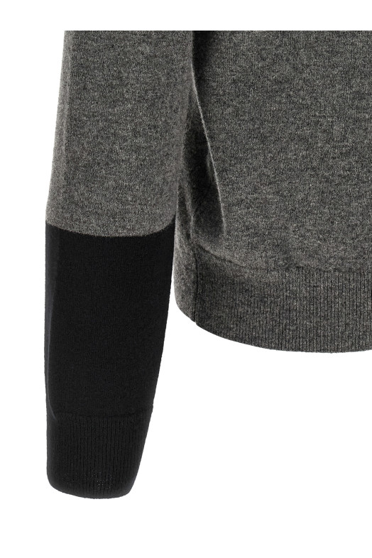 Color-block sweater Gray