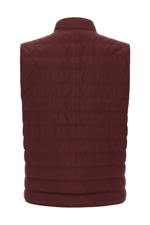 Techno fabric vest Bordeaux