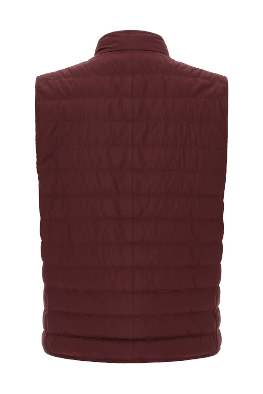 Techno fabric vest Bordeaux