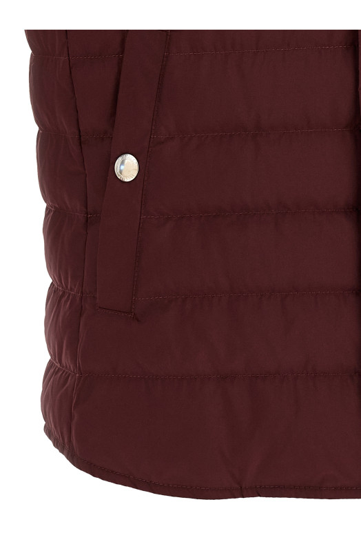 Techno fabric vest Bordeaux