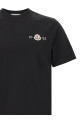 Футболка с логотипом-нашивкой, чёрная MONCLER L20918C000528790F999