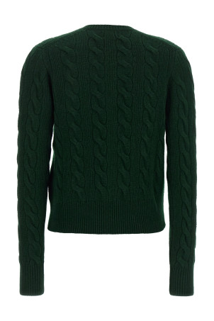 Braided cardigan Green