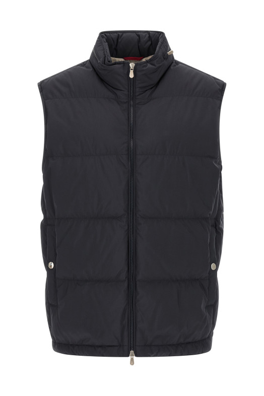 Techno fabric vest Blue