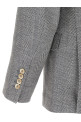 Deconstructed single-breasted blazer Gray
