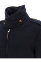 Кашемировый бомбер «Бивер» синего цвета BRUNELLO CUCINELLI MM4006003C406