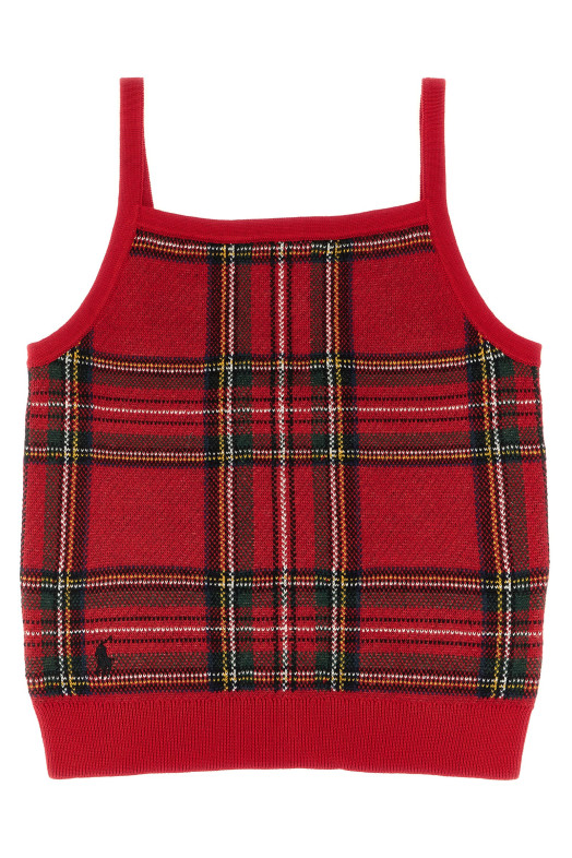Scottish cardigan and top set Red