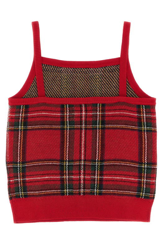 Scottish cardigan and top set Red
