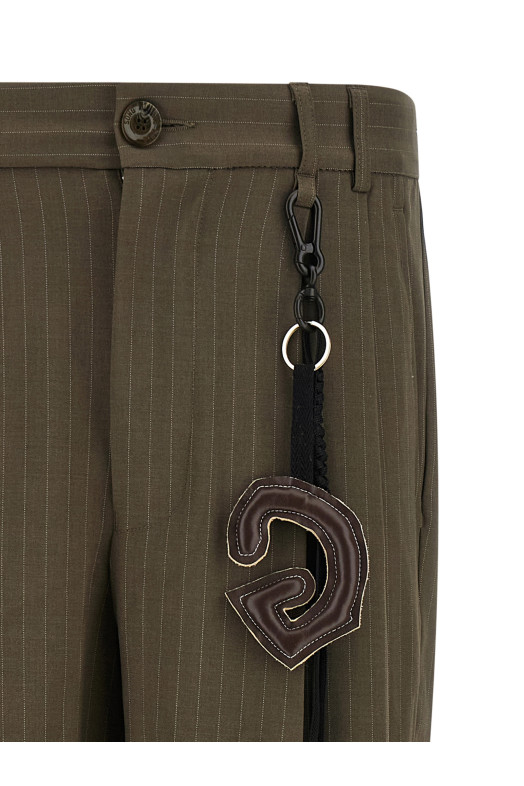 Брюки в полоску, коричневые 262UPT109EPIPOTPETAUPE
